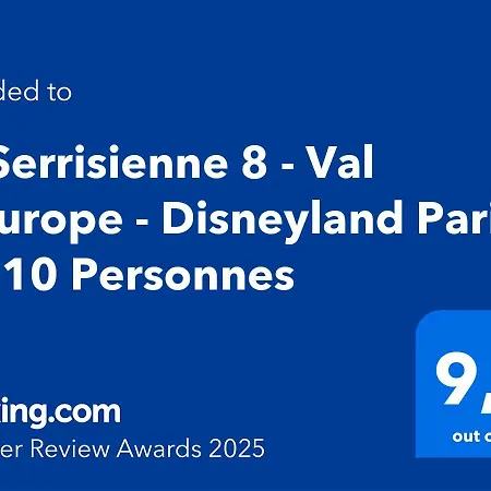 La Serrisienne 8 - Val D'europe - Disneyland Paris - 8 A 10 Personnes Serris